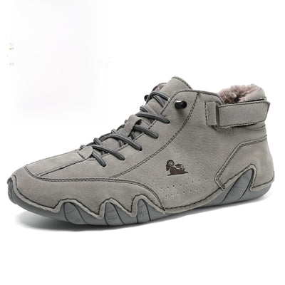 Genuine Leather High-Top Unisex Boots