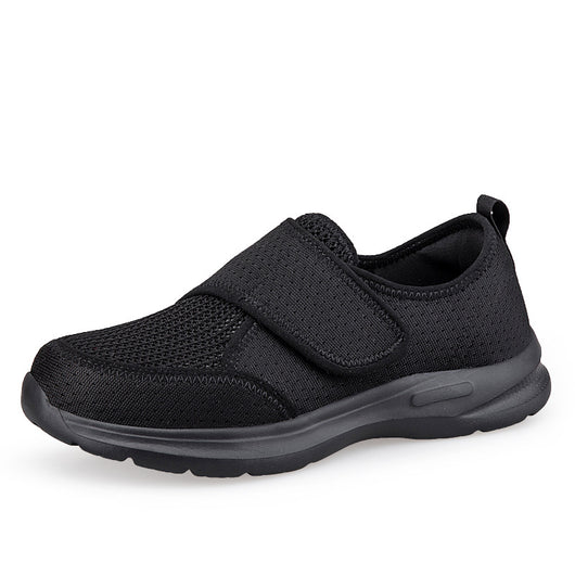 Velcro Elderly Shoes for Wide Feet and High Insteps ? Unisex Autumn Athletic Shoes