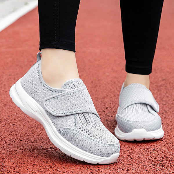 Velcro Elderly Shoes for Wide Feet and High Insteps ? Unisex Autumn Athletic Shoes