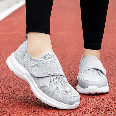 Velcro Elderly Shoes for Wide Feet and High Insteps ? Unisex Autumn Athletic Shoes